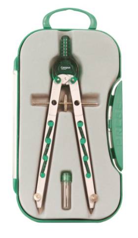 Foto de Compás ajuste rápido  BK-308 de Makro Paper con adaptador. Verde (600342)