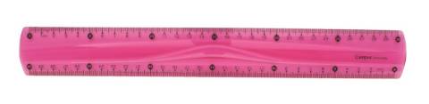 Foto de Regla de plástico Pvc flexible. Campus 30 cm en colores surtidos (600359)