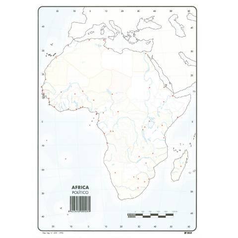 Foto de Mapa Mudo Din A4. África Político (630360)