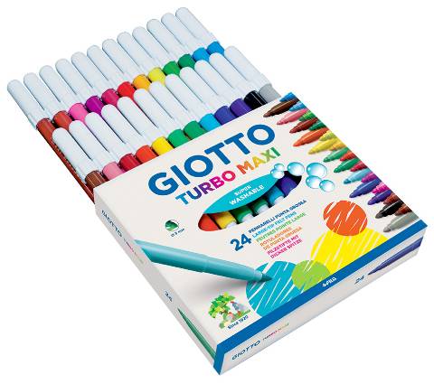 Rotulador Giotto Turbo Color. Caja de 24 colores (649981)