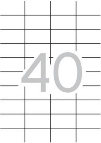 Foto de Etiquetas Autoadhesivas Formato Din A4 52,5 x 29,7mm. Apli Caja de 100 hojas (029218)