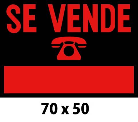 Foto de Cartel de Plástico Se Vende  70 X 50 cm (405007)