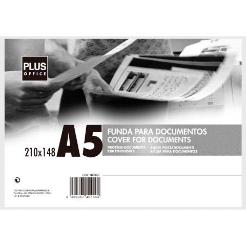 Foto de Funda documentos 210 x 148 Formato Din A5. Cristal Extra rígida (180457)