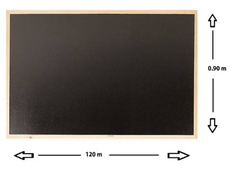 Foto de Pizarra para Tiza con Marco de Madera. 90 x 120 cm (220227)