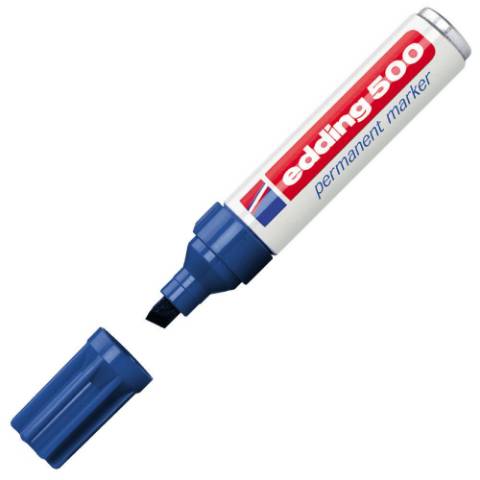 Foto de Rotulador Edding Nº 500. Blíster 1 en color Azul (127196)