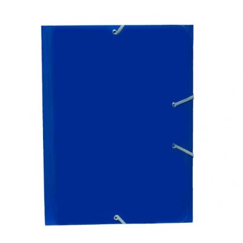 Foto de Carpeta de Cartón con Brillo y Gomas, Formato Din A4+, 600 gr con Solapas. Campus. Color Azul Oscuro (180874)