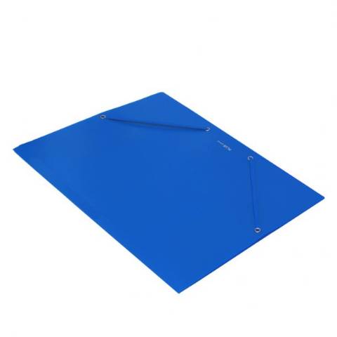 Foto de Carpeta de Polipropileno opaca con Gomas, Formato Din A4, con Solapas. Plus Soft Color Azul (180894)