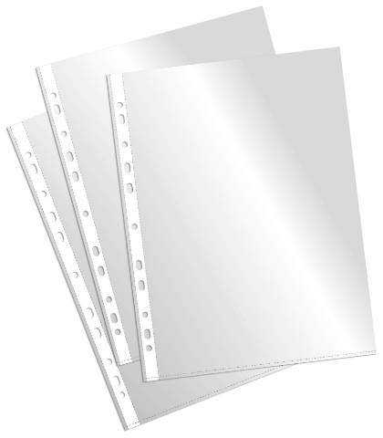 Foto de Funda Multitaladro de polipropileno. Formato Din A4, 60 micras. Caja de 100 unidades (180459)