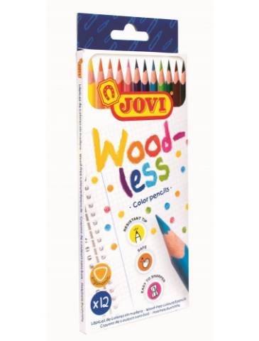 Foto de Lápices de colores sin madera Jovi 12 Colores (126092)