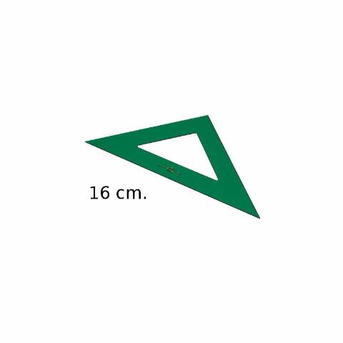 Foto de Escuadra Faber-Castell 16 cm. Verde (126728)