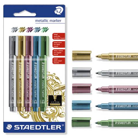 Foto de Rotulador Metalizado Staedtler. Blíster de 5 unidades surtidos (124799)