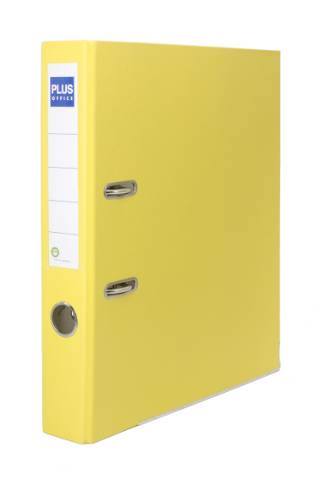 Foto de Archivador Palanca Forrado, Lomo Estrecho, Formato Din A4, Color Amarillo. Marca Dohe (180375)