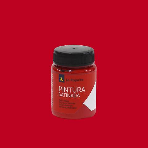 Foto de Pintura La Pajarita Satinada Al Agua  Multiusos 75ml. Bermellon (126456)