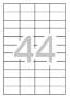 Foto de Etiquetas Autoadhesivas Formato Din A4 48,5 x 25,4mm. Apli Caja de 100 hojas (029844)