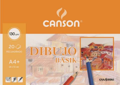 Foto de Lámina de Dibujo Minipack Formato Folio 130 gr. Basik RECUADRO (600076)