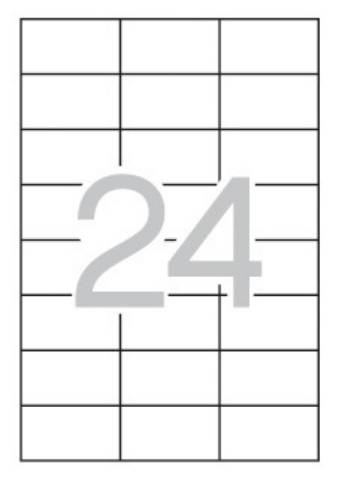 Foto de Etiquetas Autoadhesivas Formato Din A4 64,6 x 33,8mm. Apli Caja de 100 hojas (029219)