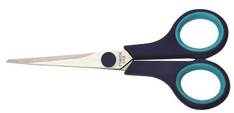 Foto de Tijera Plus Office Luxe  5,5" 140mm. Blister 1 unidad (040284)