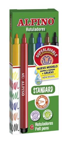 Foto de Rotulador Alpino Estandard, 6 colores (649831)
