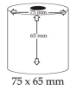 Foto de Bobina/Rollo de Papel Electra 75 x 65mm (029956)