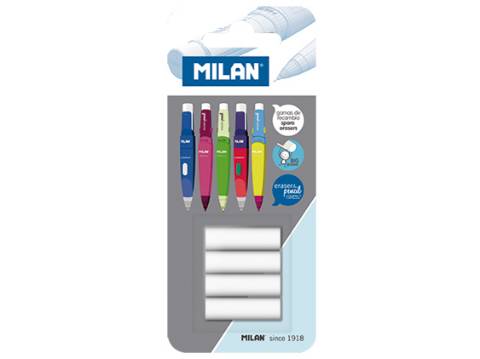 Foto de Gomas Borrar para Portaminas Milan Capsule. Blister de 4 unidades (121712)