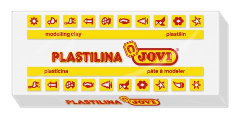 Foto de Plastilina Jovi taco mediano 150gr. Color blanco (903358)