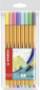 Foto de Rotulador Stabilo Point 88 Fineliner punta de fibra de 0.4mm. Bolsa de 8 colores surtidos (124486)