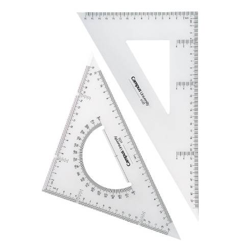 Foto de Juego de Reglas de 30 cm. Campus con Escuadra y Cartabón (600096)