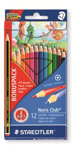 Foto de Lápices de colores Staedtler Noris Club. Caja de 12 Colores (649986)