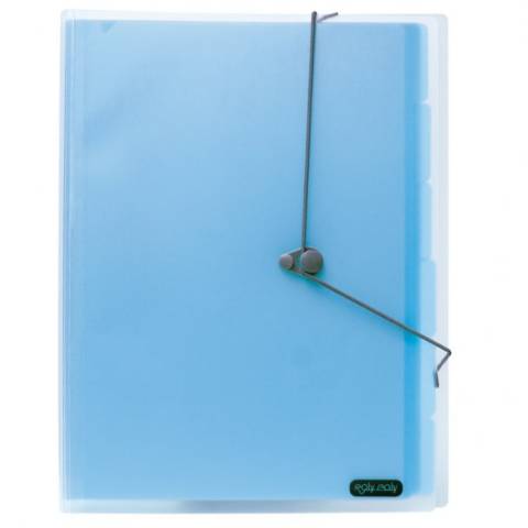 Foto de Carpeta Clasificadora con 12 Departamentos de Polipropileno,Trásludida.Plus. Color Azul (180886)