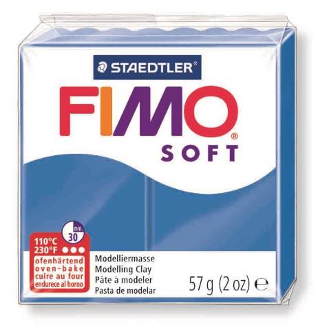 Foto de Pasta de Moldear Fimo Soft 56 gr. Azul (802037)