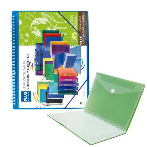 Foto de Carpeta de Fundas, Formato Din A4 con 50 Hojas, Flexible Canguro Espiral (180954)