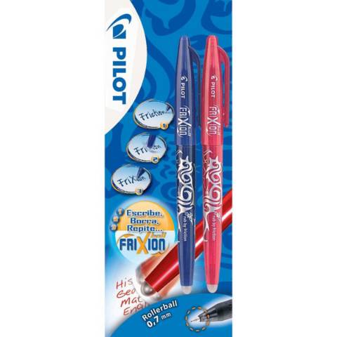 Foto de Bolígrafo Borrable Frixion Ball. Blister 2 Azul + Rojo (124816)