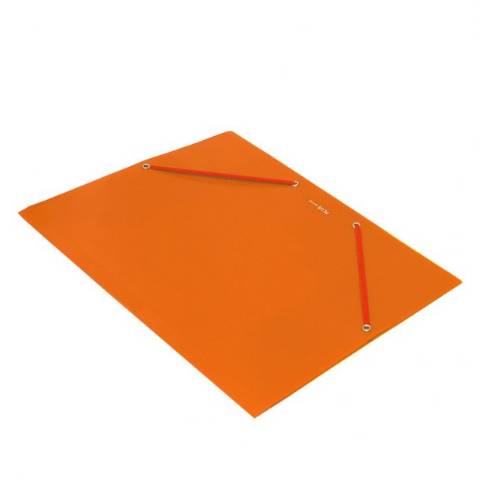 Foto de Carpeta de Polipropileno opaca con Gomas, Formato Din A4, con Solapas. Plus Soft Color Naranja (180892)