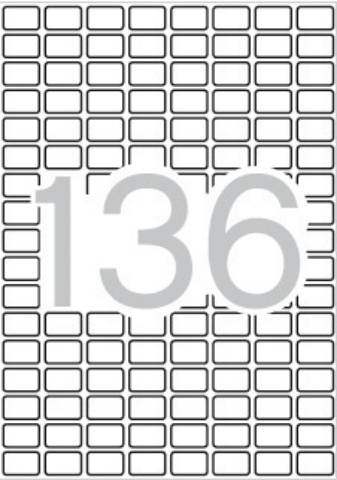 Foto de Etiquetas Autoadhesivas Formato Din A5 10 x 16mm. Apli 15 hojas , 2040e (120626)