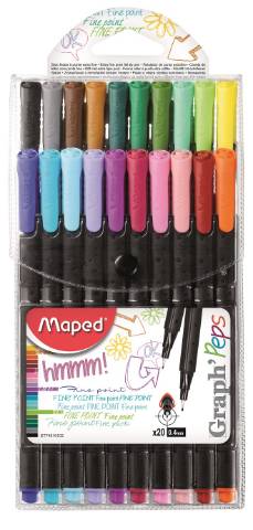 Foto de Rotulador Maped Graph Peps con 20 colores (120754)
