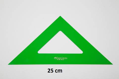 Foto de Escuadra Faber-Castell 25 cm. Verde (902370)