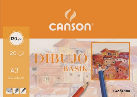 Foto de Lámina de Dibujo Minipack Formato Din A3 130 gr. Basik LISA (619943)