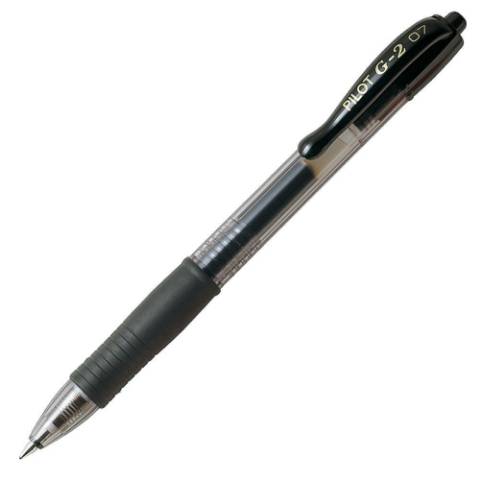 Foto de Bolígrafo Gel Pilot G-2 Retráctil. Blister 1 unidad Negro (124821)