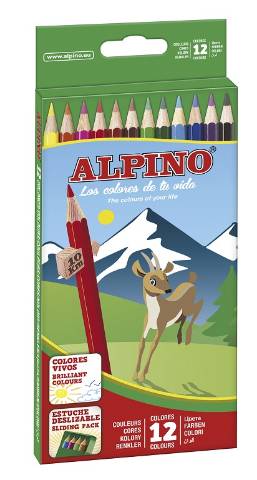 Foto de Lápices de colores Alpino. 12 Colores (630040)