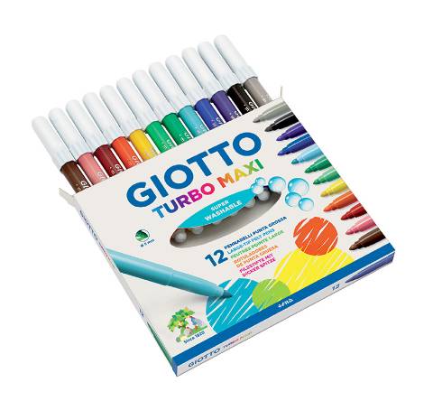 Foto de Rotulador Giotto Turbo Maxi. Caja de 12 colores (649979)