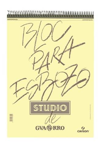 Foto de Cuaderno, Bloc de Dibujo para Esbozos Studio, Formato Din A6 con Espiral y 50 hojas. Guarro (121684)