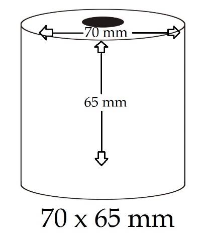 Foto de Bobina/Rollo de Papel Electra 70 x 65mm (029957)