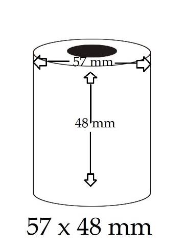 Foto de Bobina/Rollo de Papel Térmico 57 x 45mm (002058)