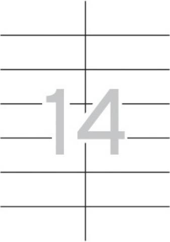Foto de Etiquetas Autoadhesivas Formato Din A4 105,0 x 42,4mm. Apli Caja de 100 hojas (029829)