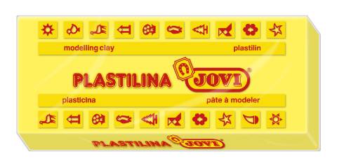 Foto de Plastilina Jovi taco mediano 150gr. Color amarillo claro (903301)