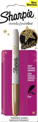 Foto de Rotulador Metalizado Sharpie. Blíster de 1 en color Oro Fino (121291)