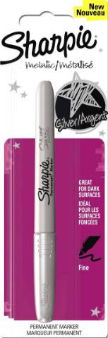 Foto de Rotulador Metalizado Sharpie. Blíster de 1 en color Plata Fino (121292)