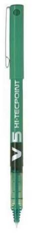 Foto de Rotulador Aguja Pilot V-5. Blíster de 1 unidad en color Verde (126008)