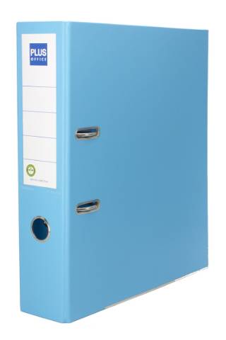 Foto de Archivador Palanca Forrado, Lomo Ancho, Formato Din A4, Color Azul Cielo. Marca Plus (180741)