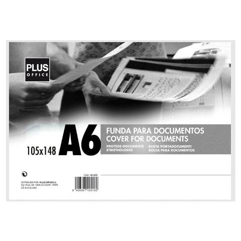 Foto de Funda documentos 148 x 105 Formato Din A6. Cristal Extra rígida (180456)